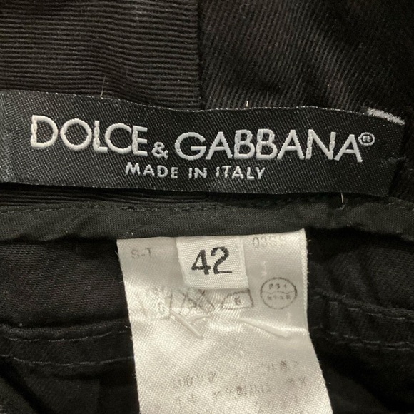 Dolce & Gabbana, size 42 (US 6), Black Pants - Picture 5 of 11